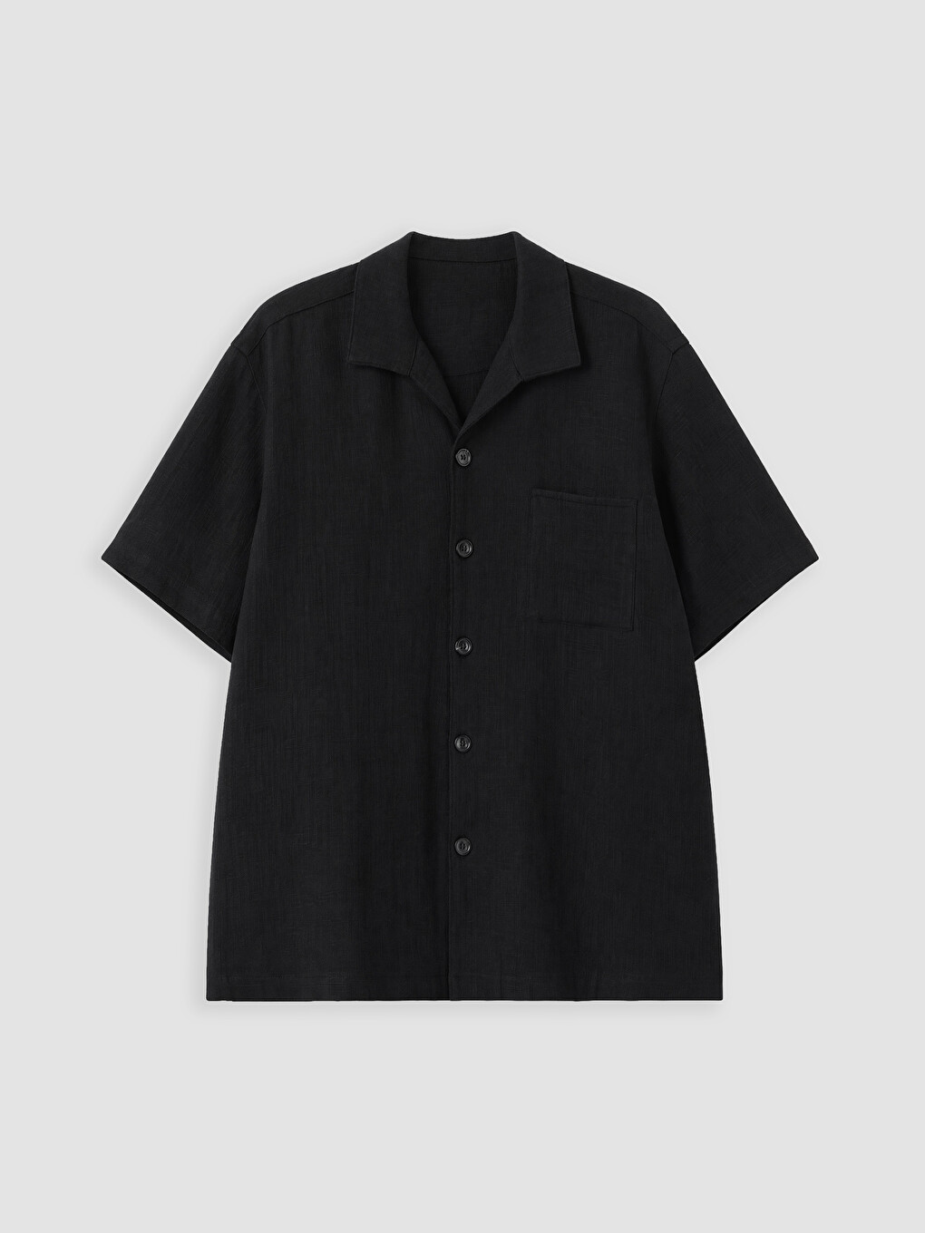 Siyah Regular Fit Erkek Gömlek