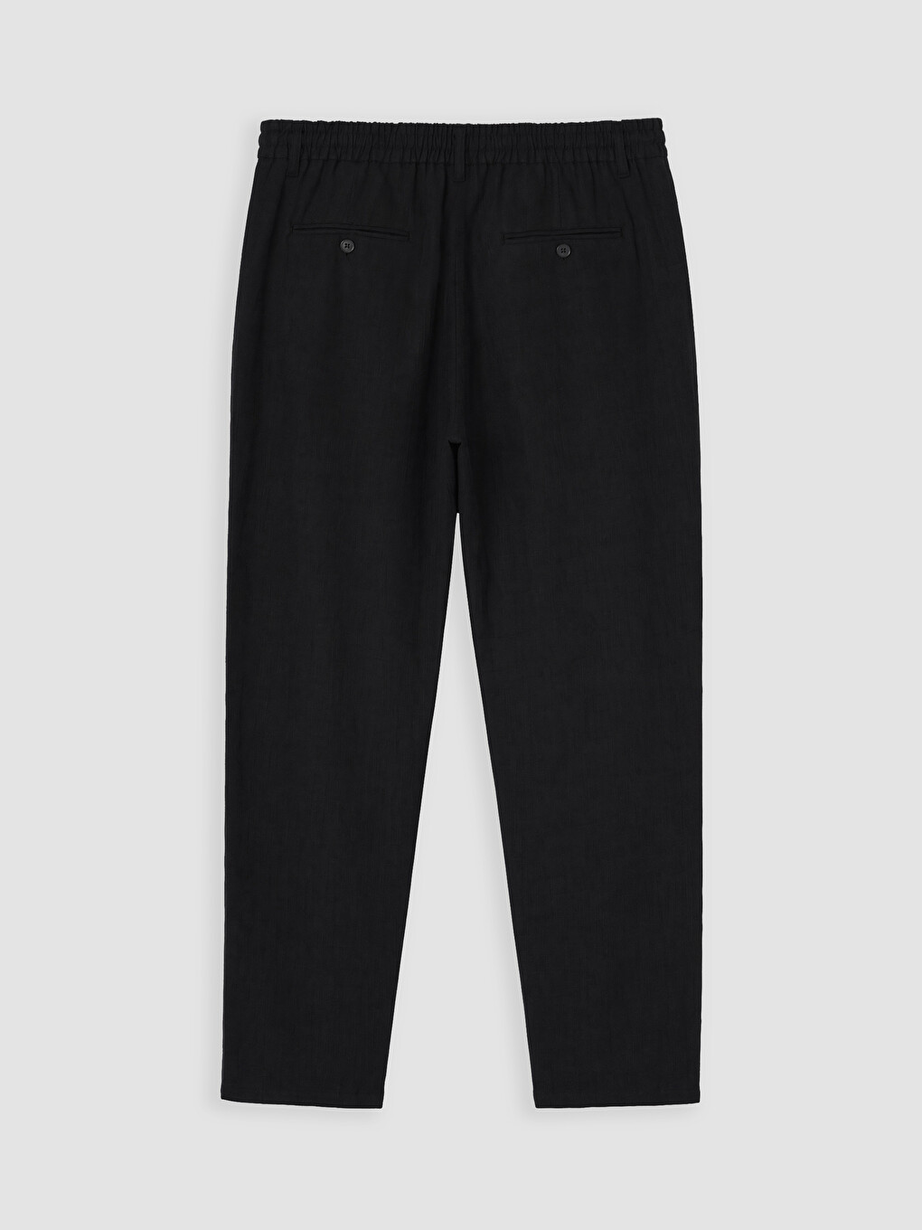 Siyah Regular Fit Erkek Pantolon-1