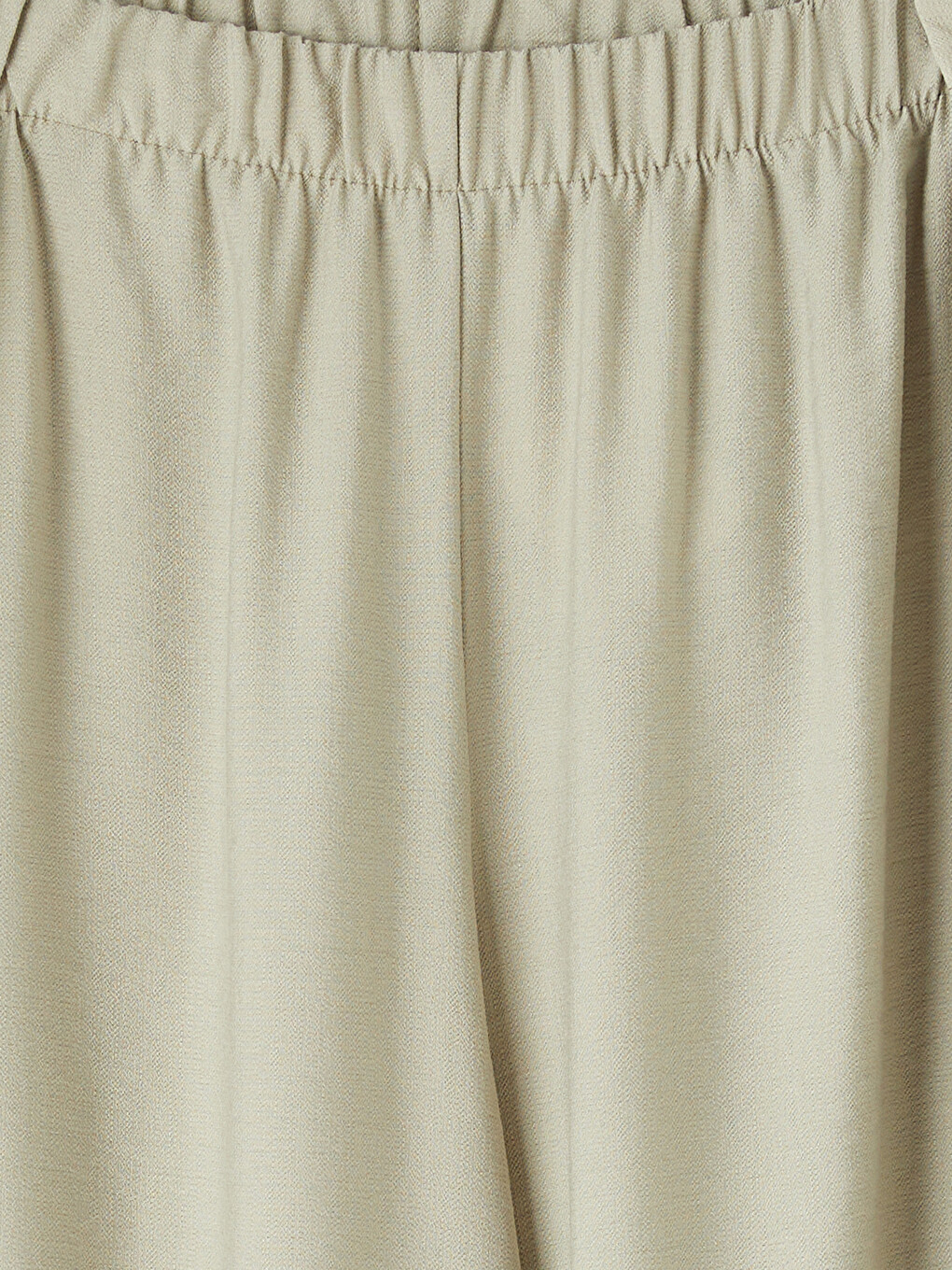 Yeşil Beli Lastikli Kadın Pantolon-2