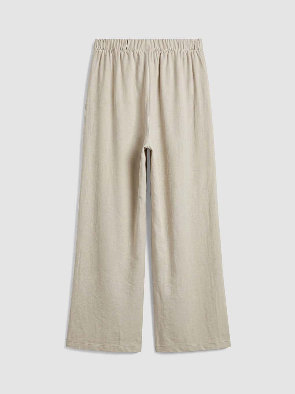 Yeşil Beli Lastikli Kadın Pantolon-3