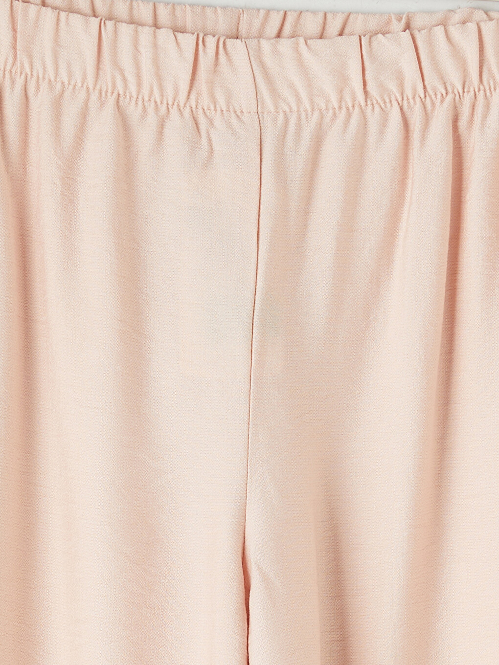 Pembe Beli Lastikli Kadın Pantolon-2