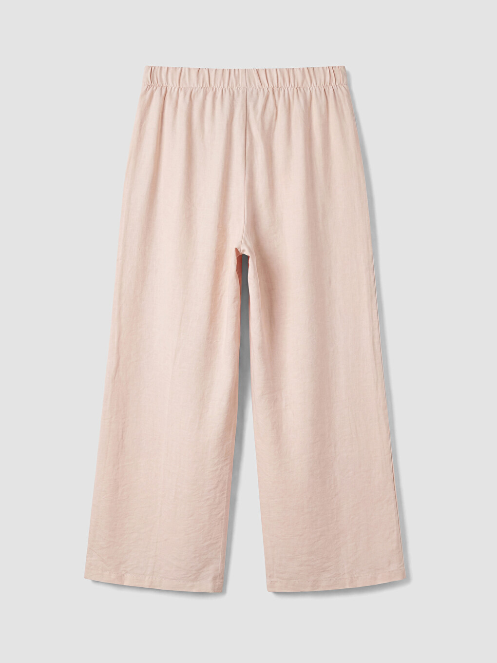 Pembe Beli Lastikli Kadın Pantolon-3