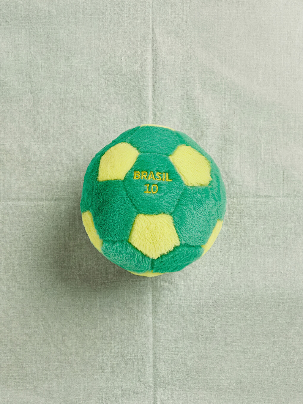 Brezilya Nakışlı Pelüş Futbol Topu Oyuncak