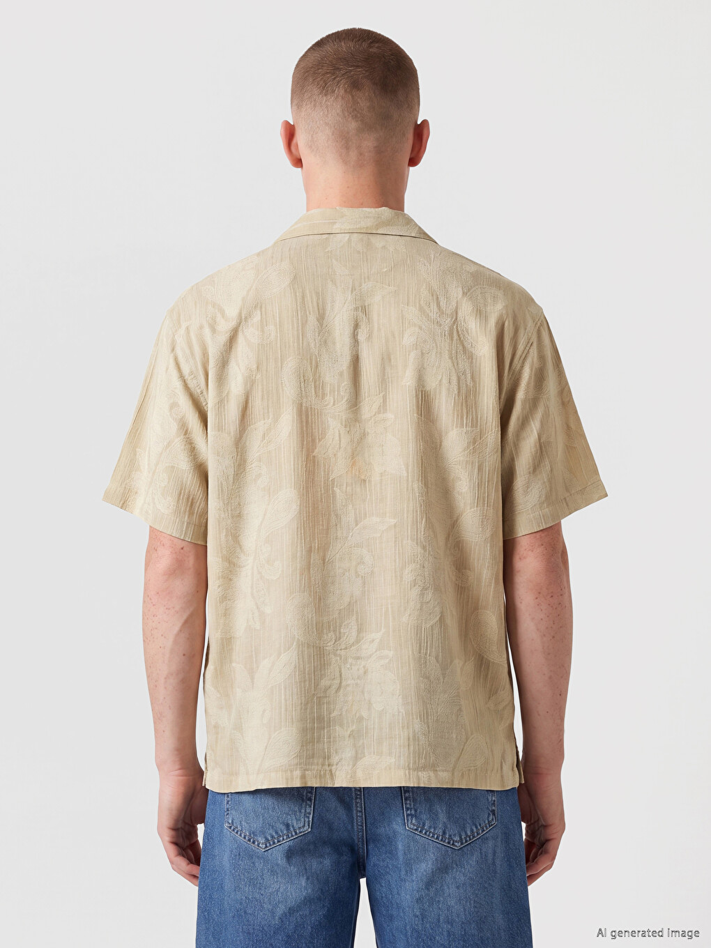 Relaxed Fit Patterned Men's Shirt-3