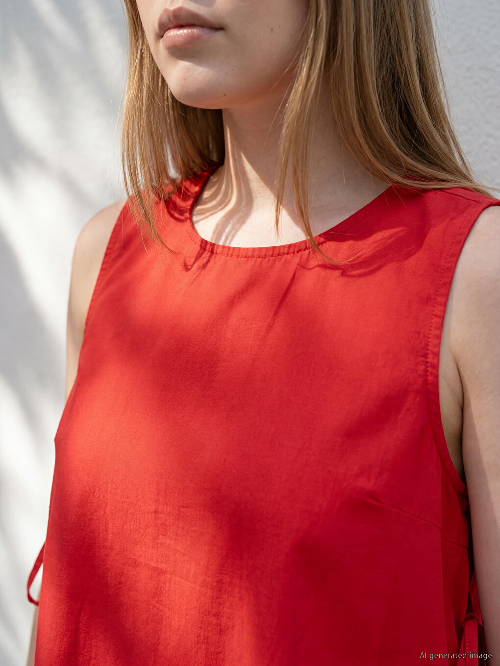 Blouse Grande Taille À Nouer Sur Le Côté-2