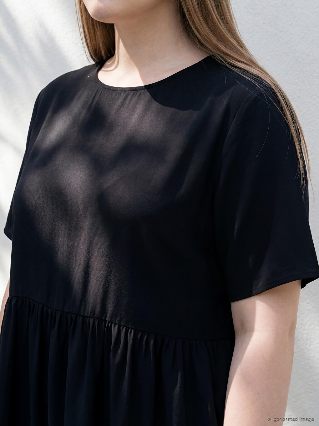 Plus Size Peplum Blouse-2