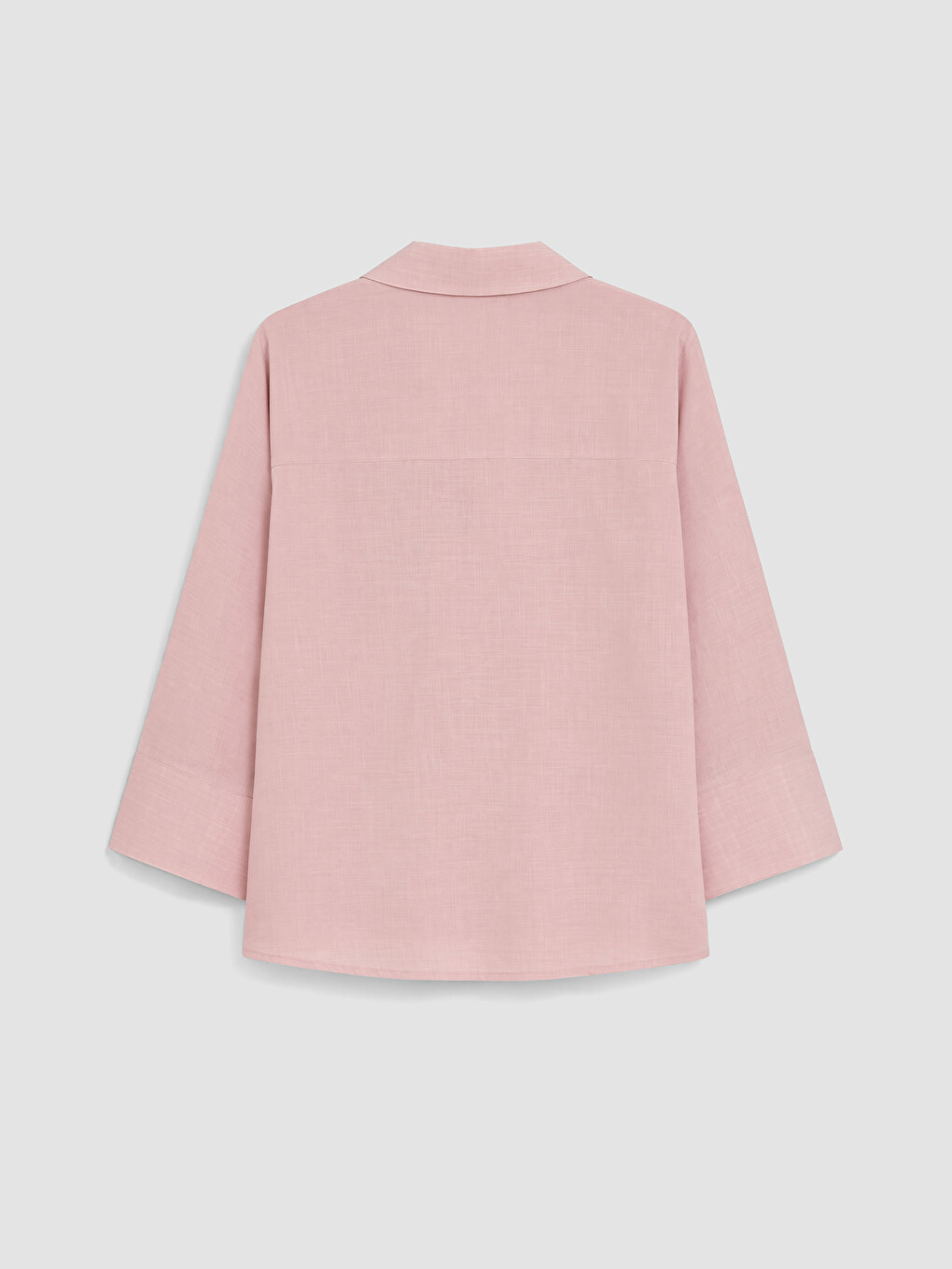 Pembe Büyük Beden Kadın Gömlek-2