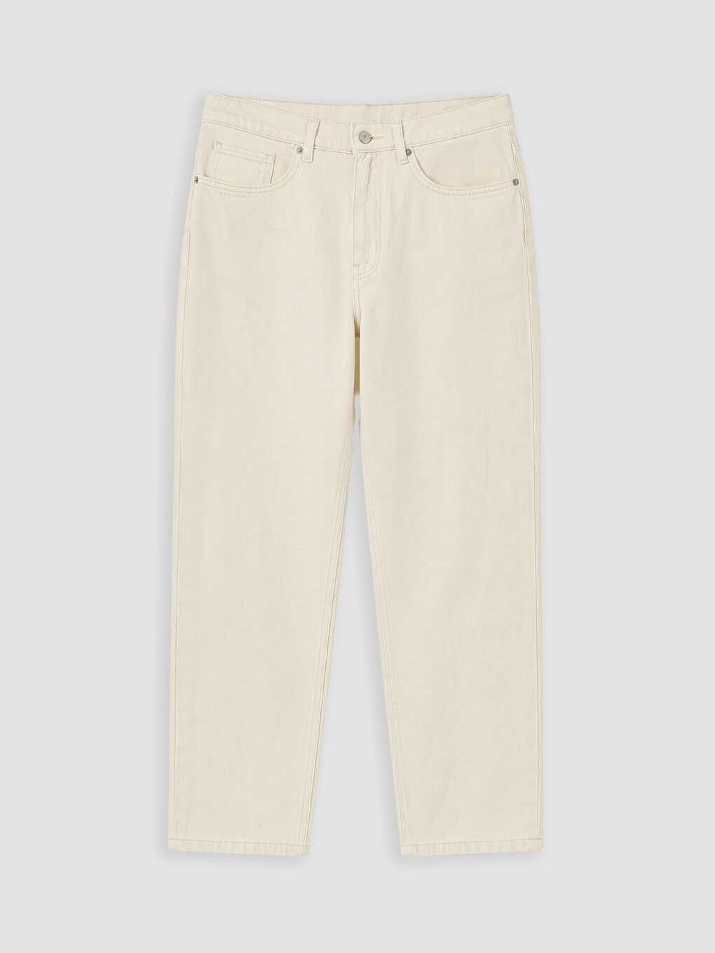 Bej Regular Fit Erkek Jean Pantolon