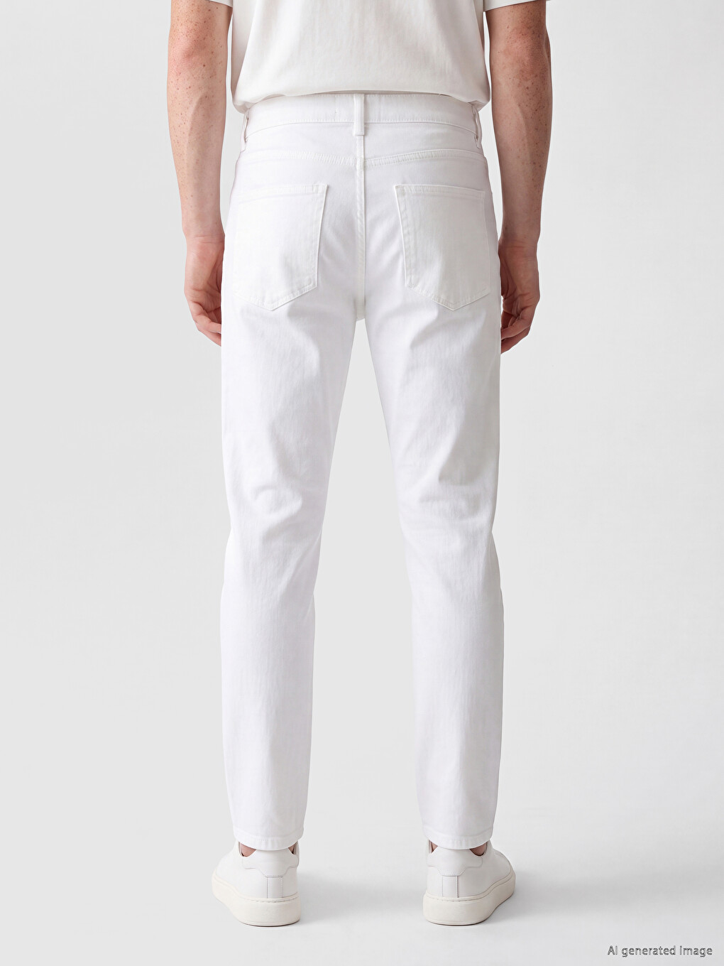 Ekru Regular Fit Erkek Jean Pantolon-3