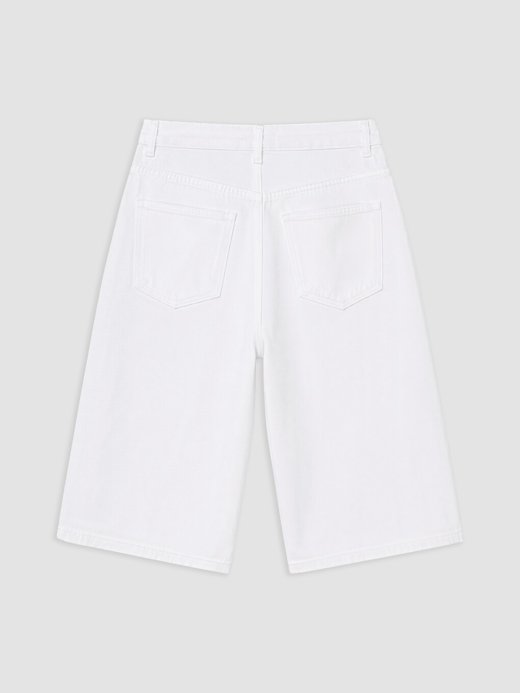 Ekru Regular Fit Erkek Jean Şort-1