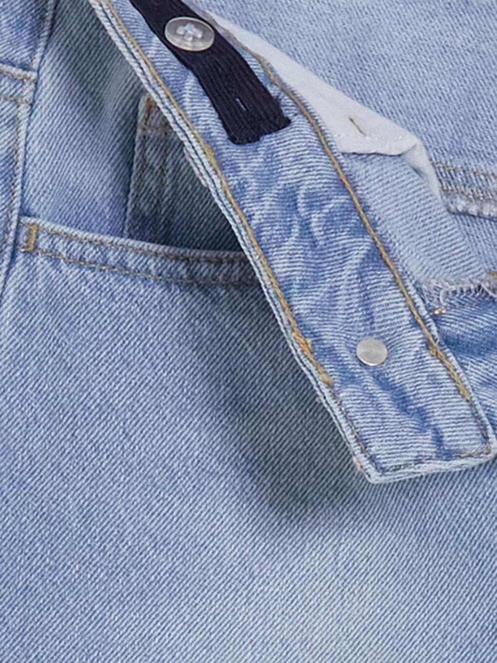 Ripped Detailed Girls' Jean Shorts-3