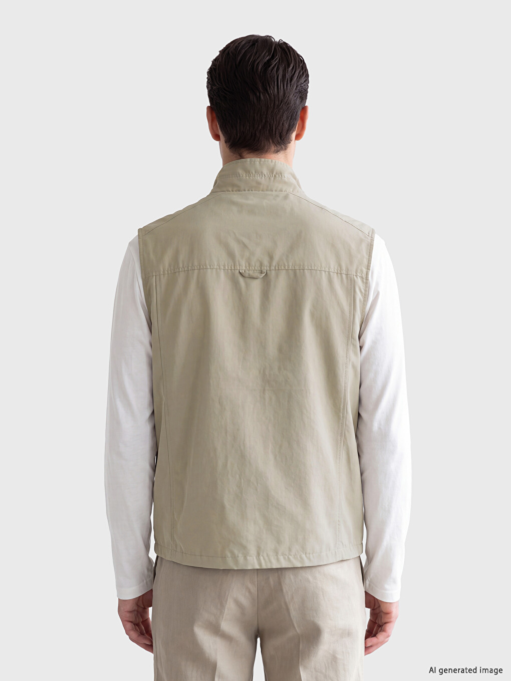 Regular Fit Mock Neck Men's Hunter Vestă-2