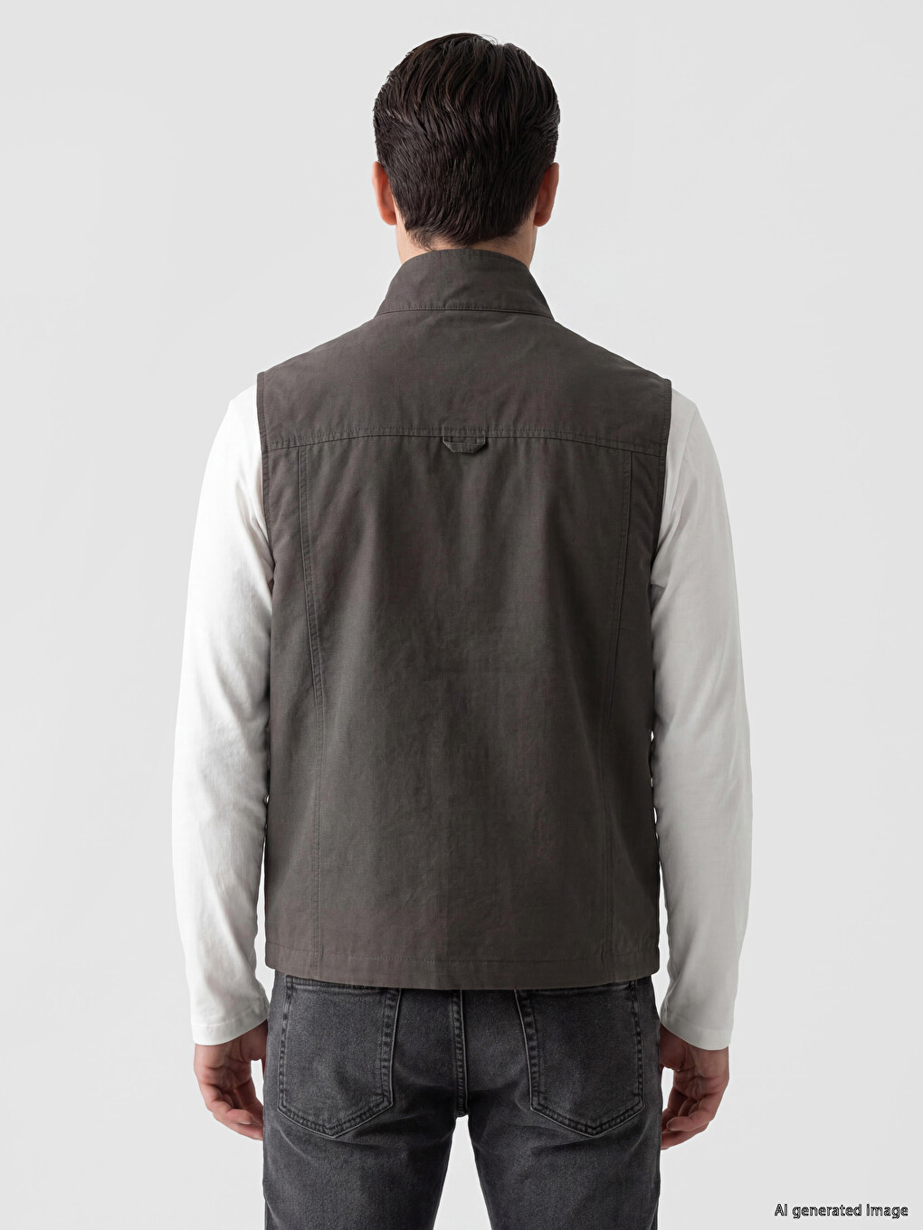 Regular Fit Mock Neck Men's Hunter Vestă-3