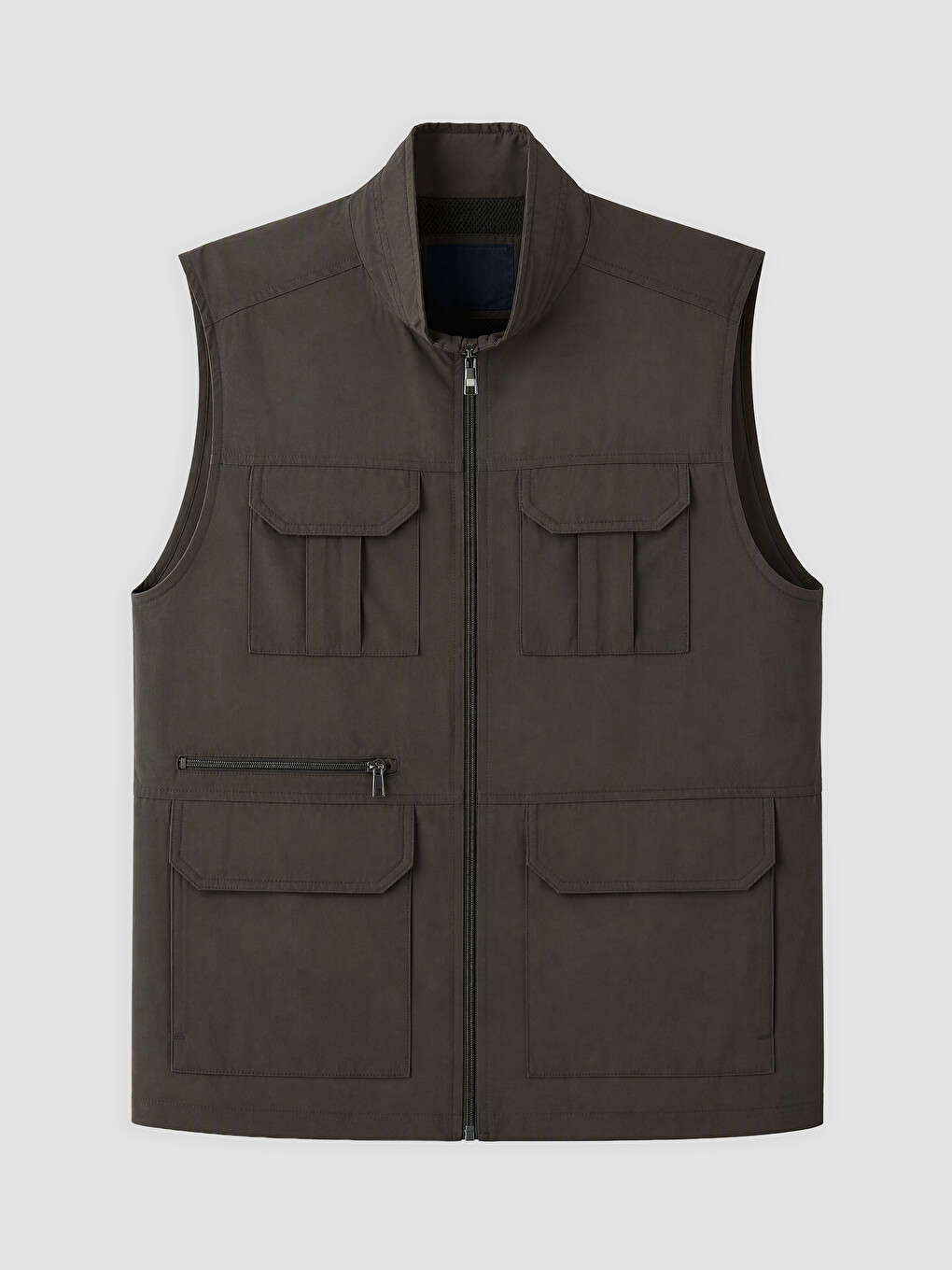 Regular Fit Mock Neck Men's Hunter Vestă-4