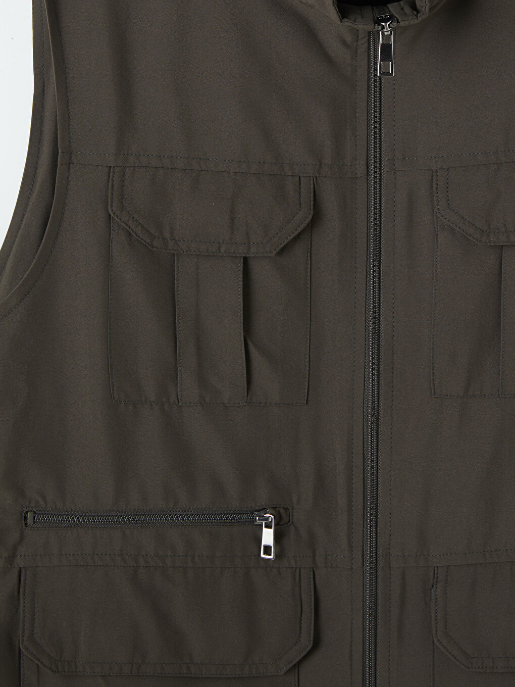 Regular Fit Mock Neck Men's Hunter Vestă-6