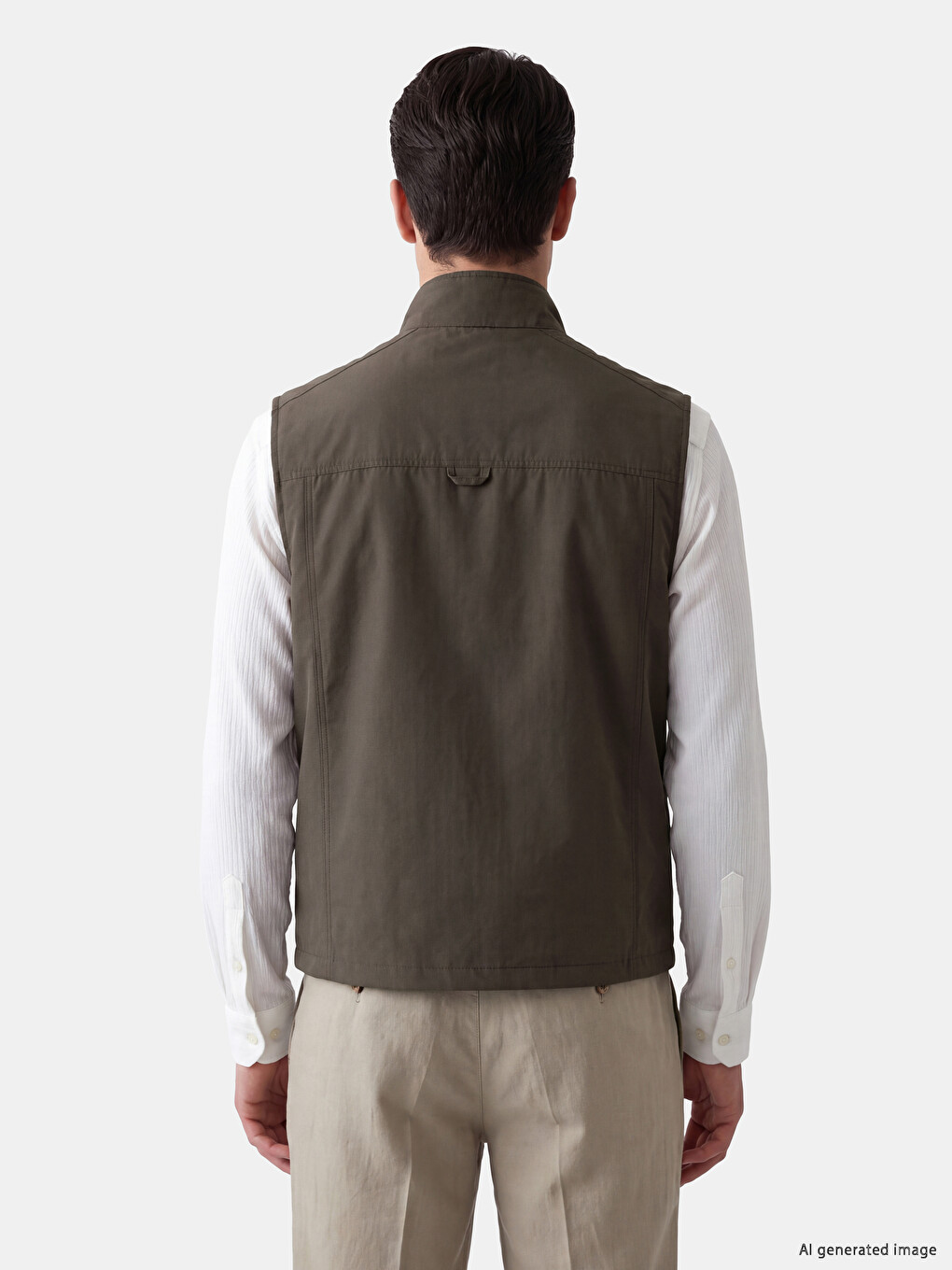 Regular Fit Mock Neck Men's Hunter Vestă-2