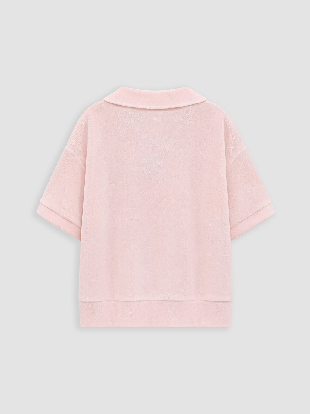 Pembe Polo Yaka Kız Çocuk Şortlu Takım-3