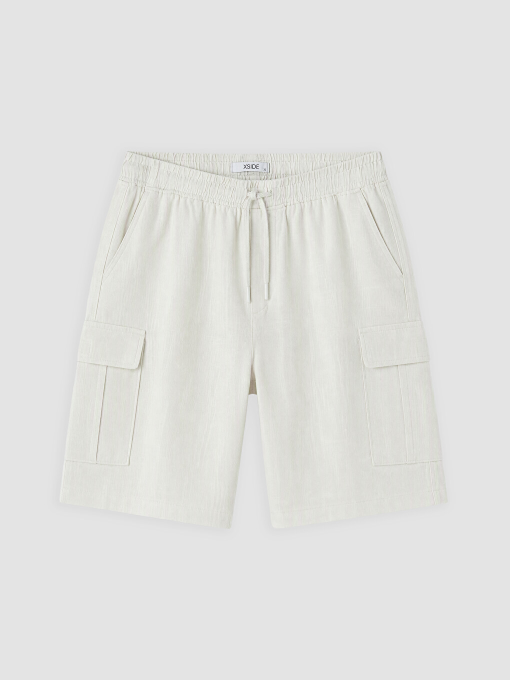 Bej Regular Fit Erkek Kargo Şort-4