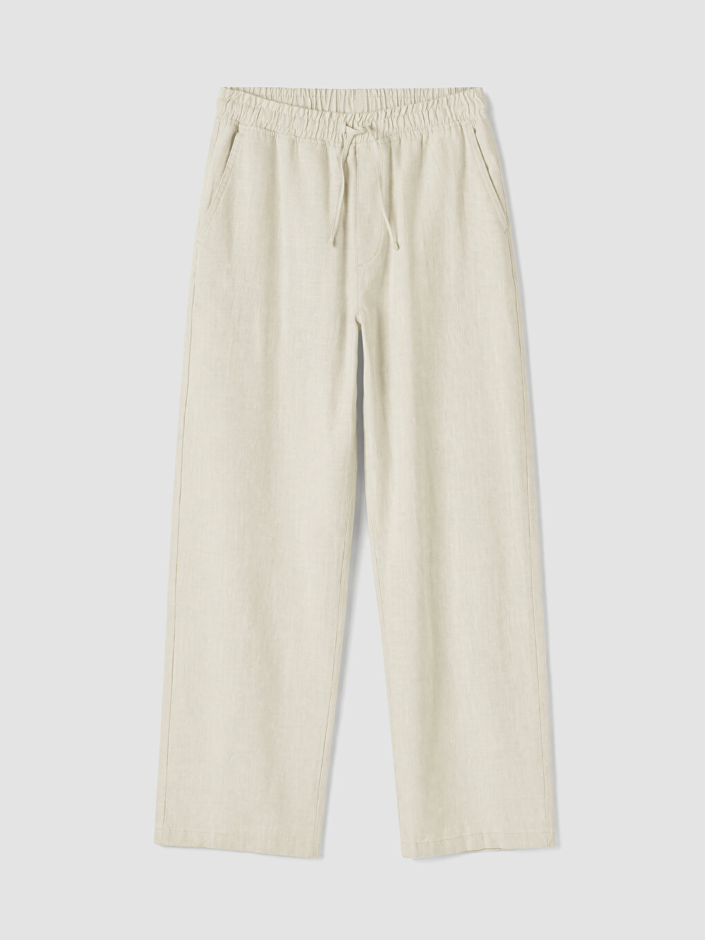 Bej Loose Fit Erkek Pantolon