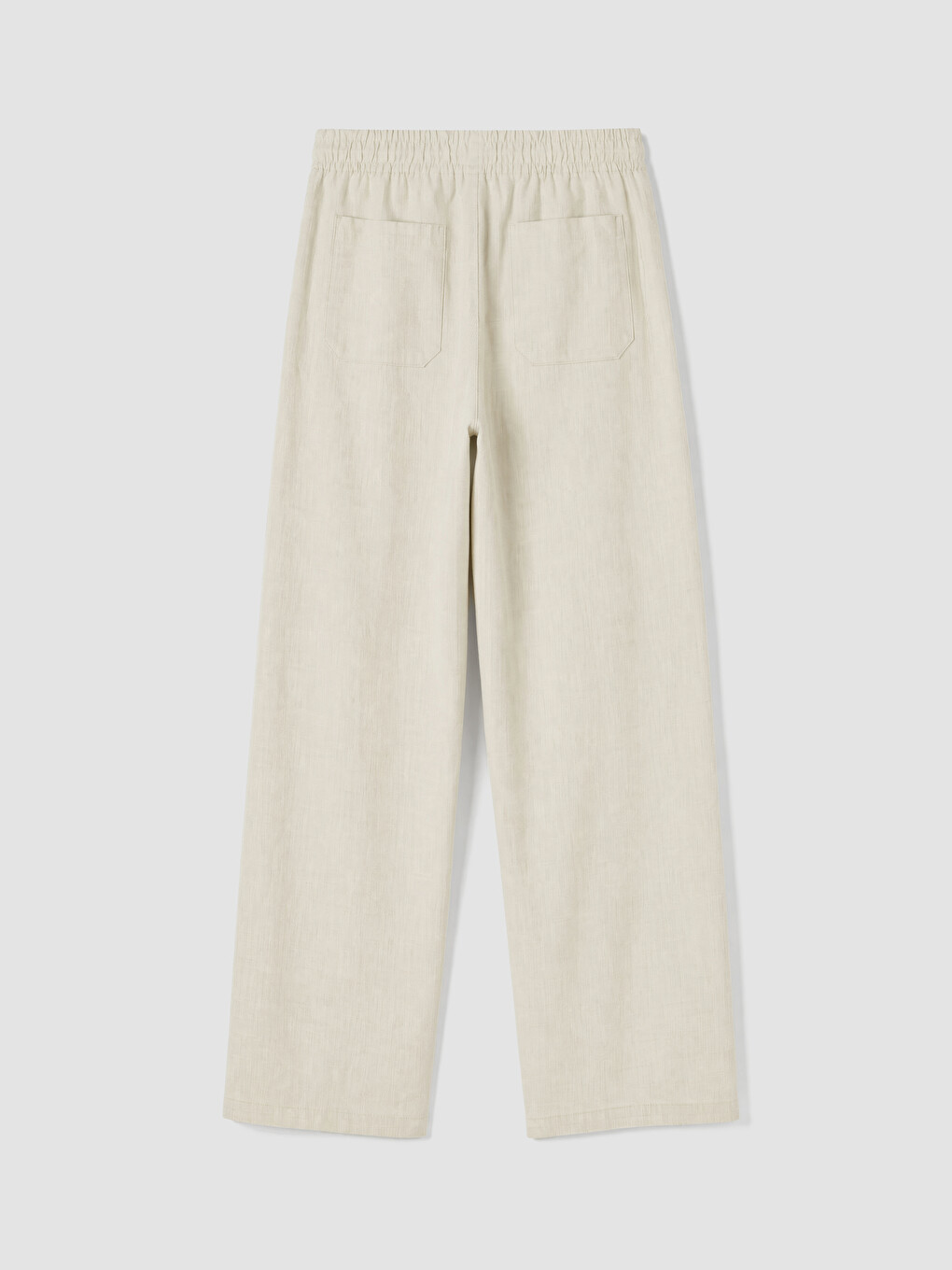 Bej Loose Fit Erkek Pantolon-2