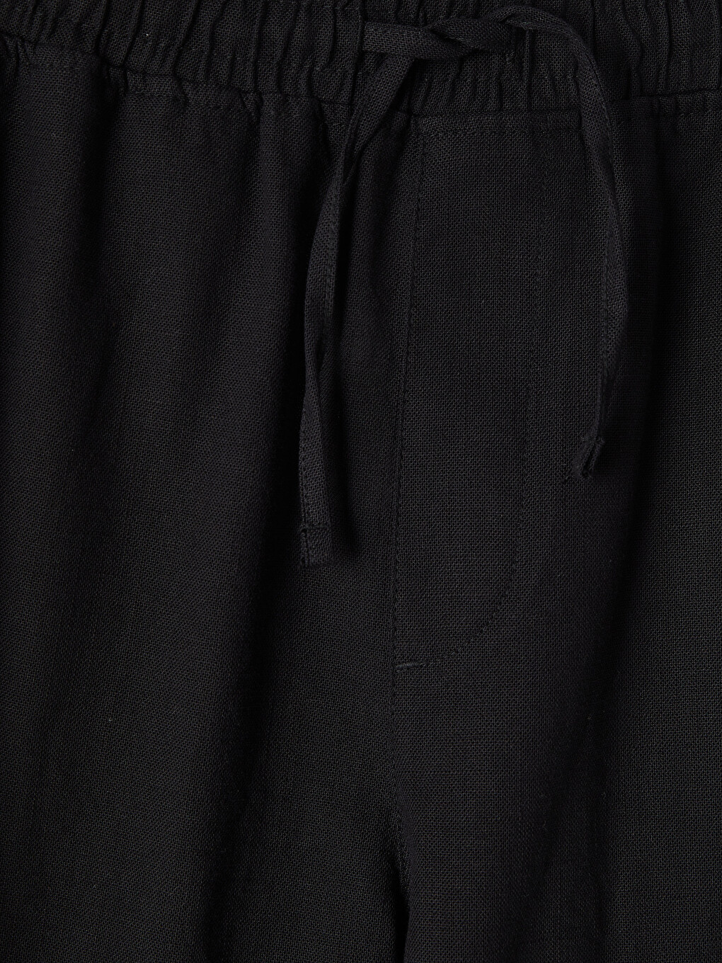 Siyah Loose Fit Erkek Pantolon-1