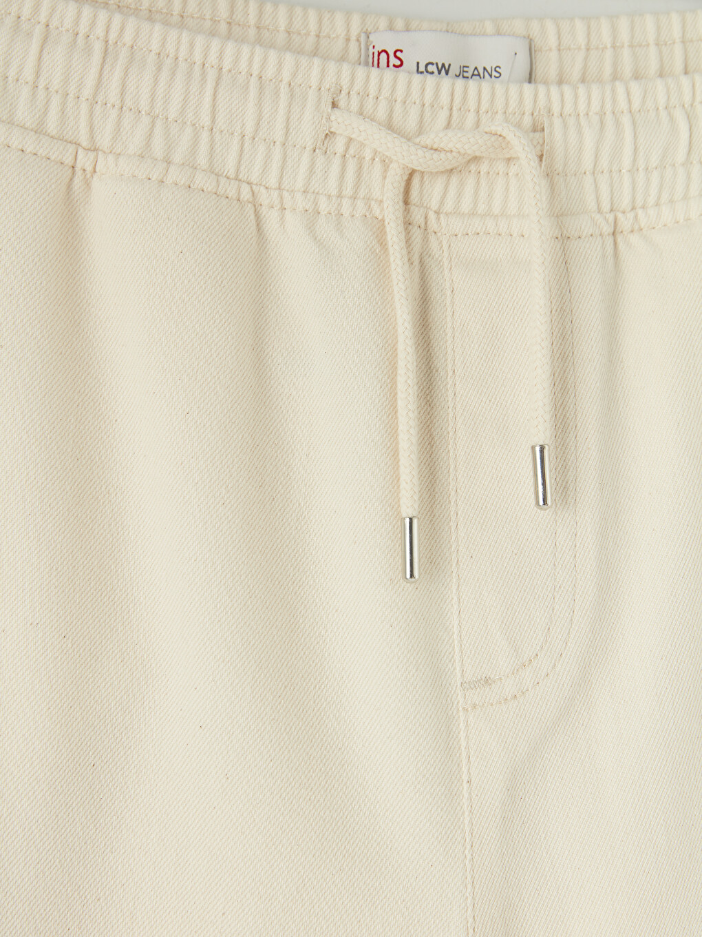 Bej Baggy Fit Erkek Jean Pantolon-6
