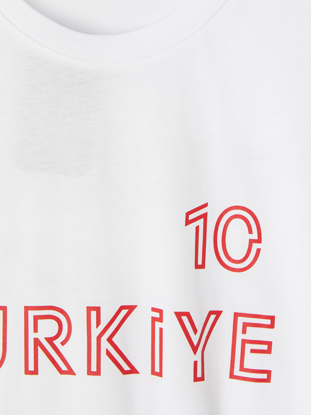 Beyaz Türkiye Baskılı Erkek Tişört-3