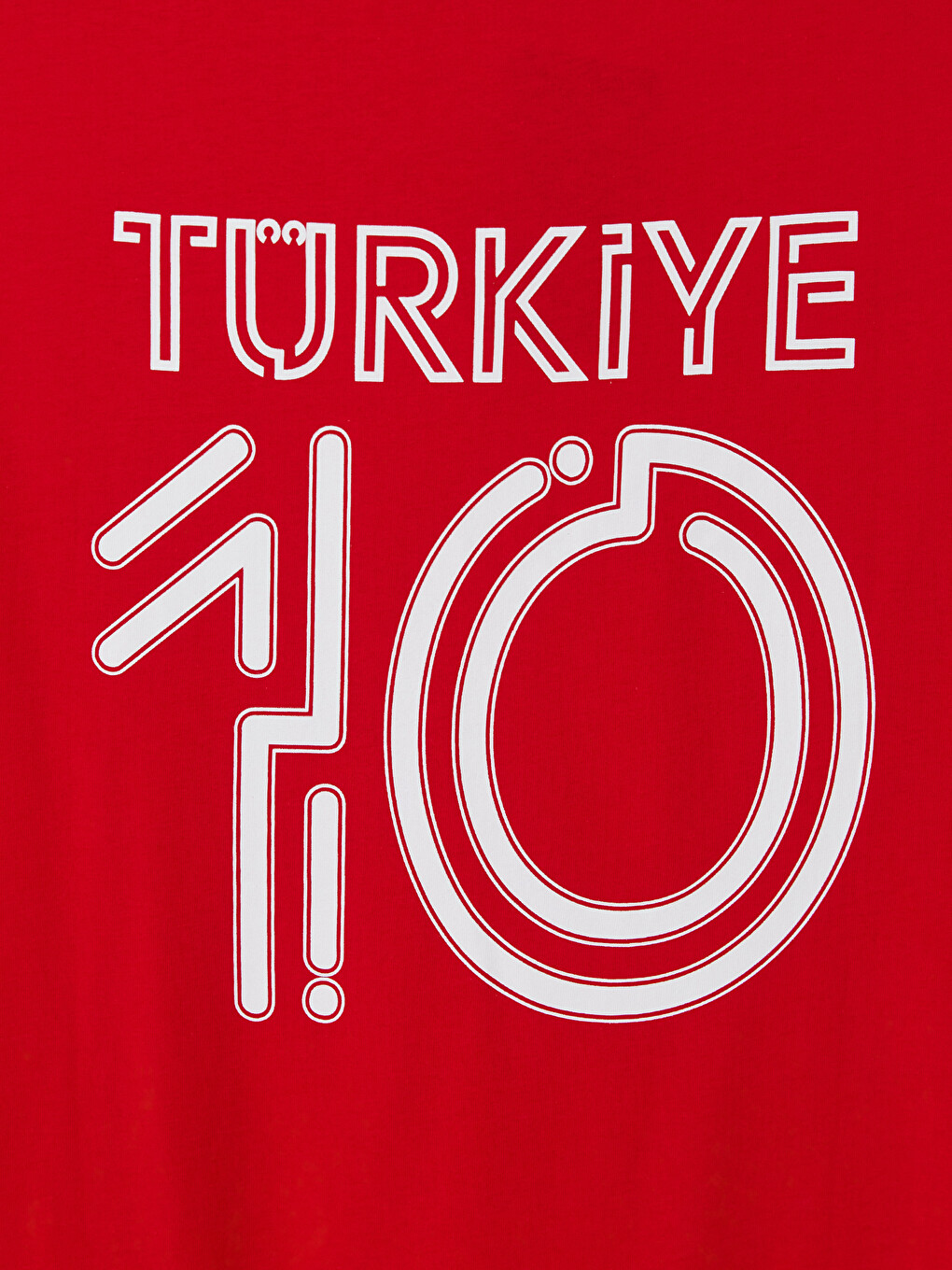 Kırmızı Bisiklet Yaka Baskılı Penye Erkek Kolsuz Tişört-3