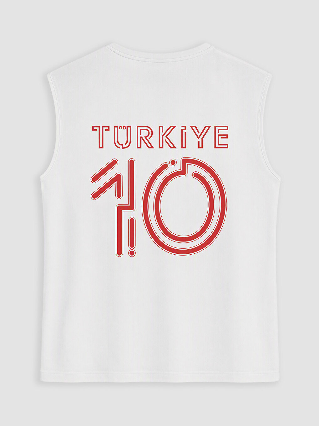 Man White Tank Top-6
