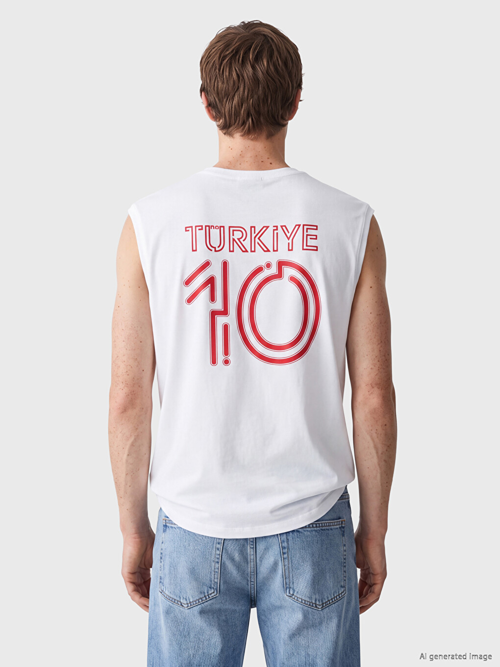 Man White Tank Top-3