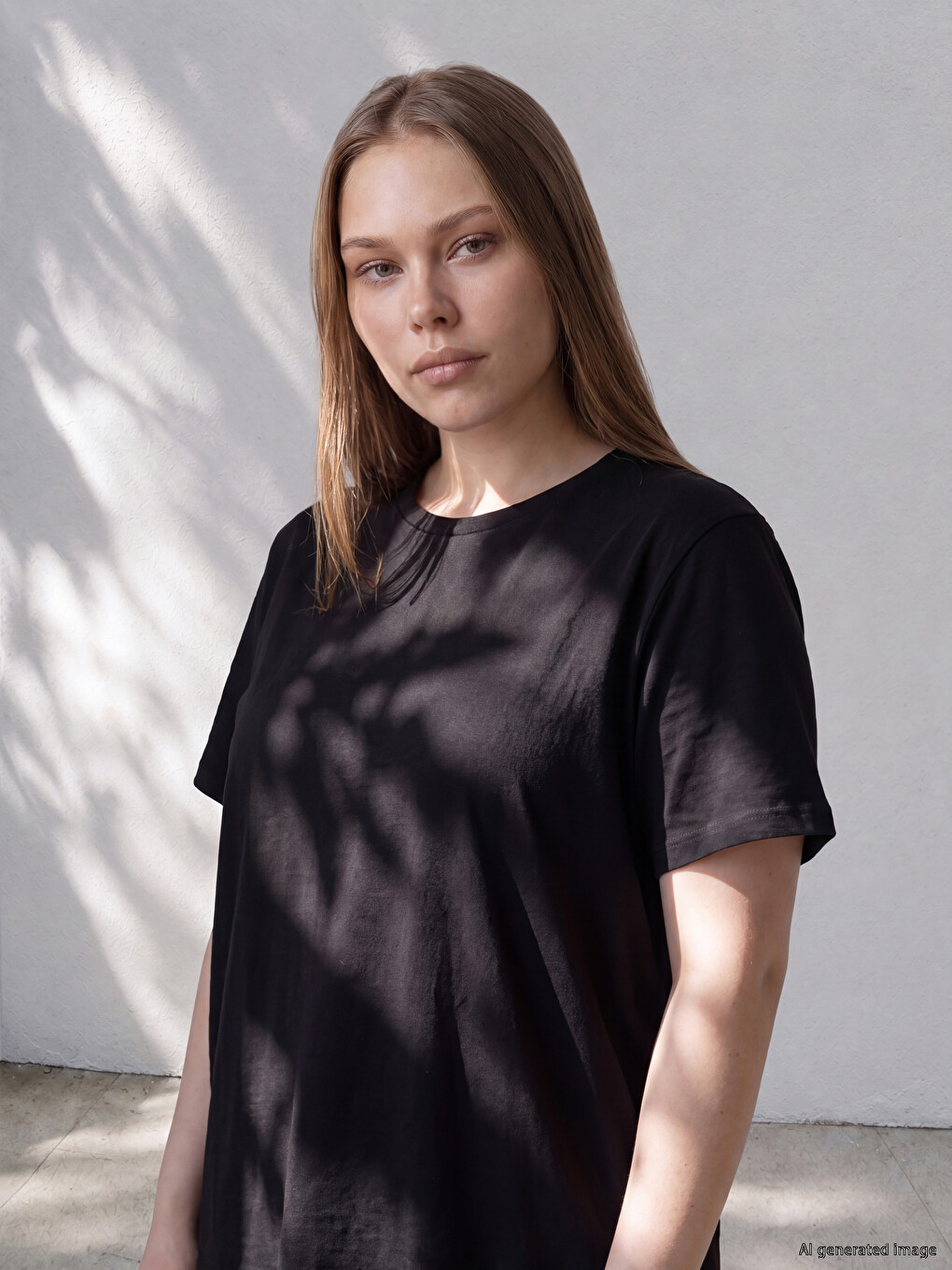 Plus Size 100% Cotton Women's T-shirt-1