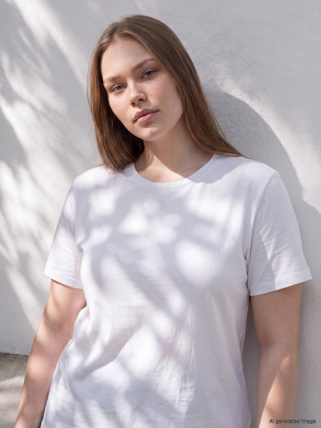 Plus Size 100% Cotton Women's T-shirt-1