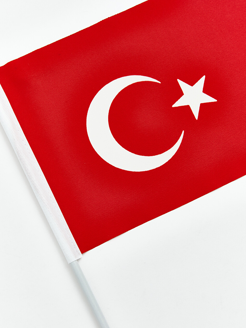 Sopalı Türk Bayrağı 20x30 cm Alpaka kumaş-2
