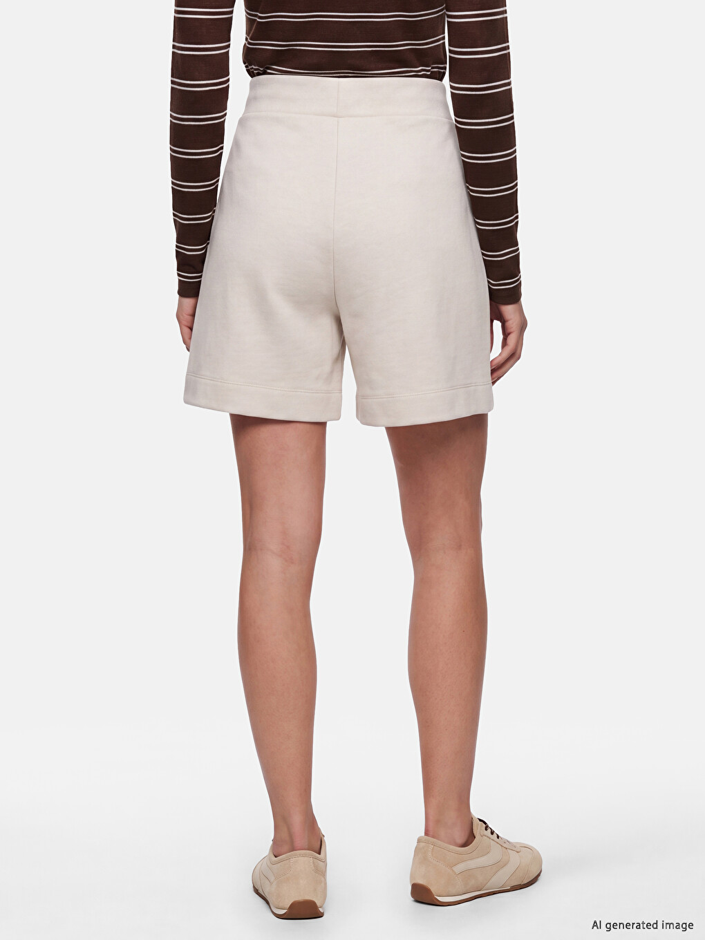 Elastic Waist Soft Touch Women's Shorts-3