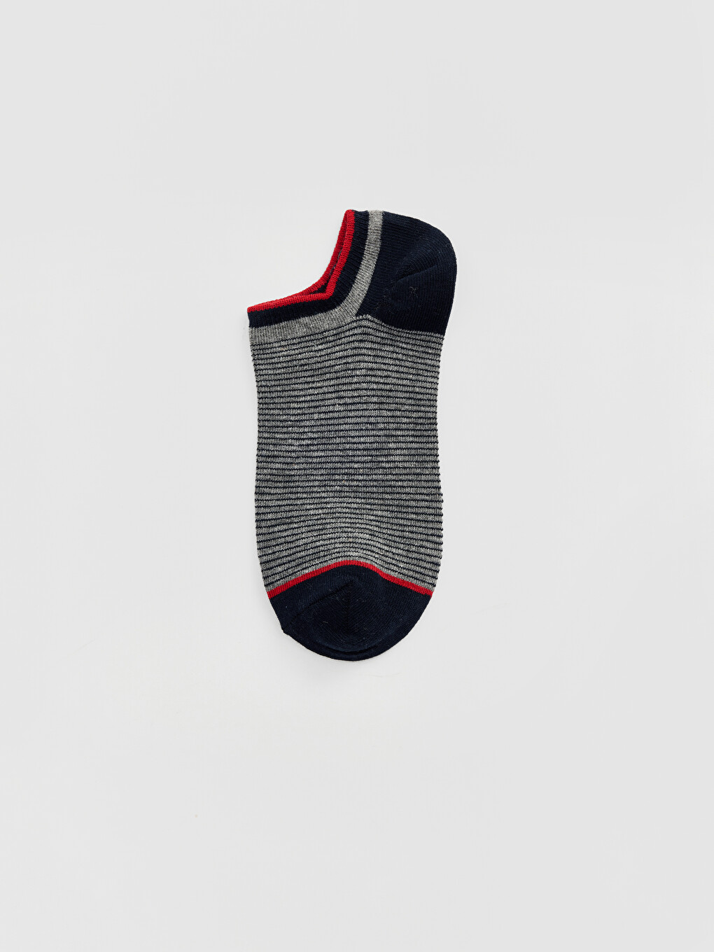 Karışık Çizgili Erkek Sneaker Çorap 5'li Paket-5