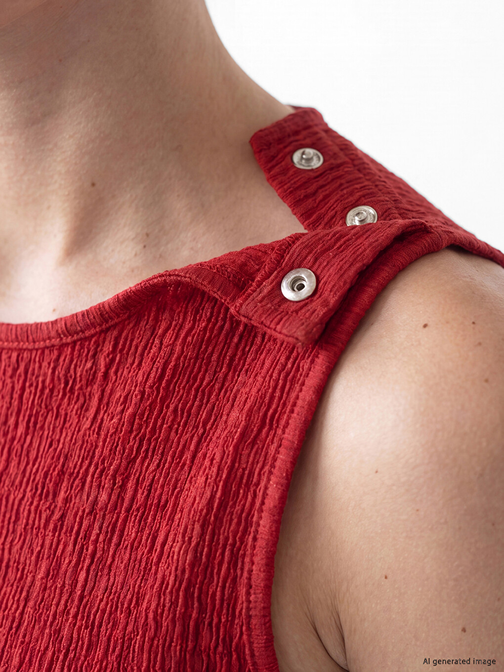 Easy To Wear Front And Shoulder Snap-fastened Blouse-1