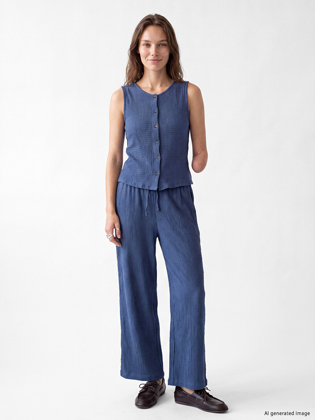 Easy To Wear Front And Shoulder Snap-fastened Blouse-1