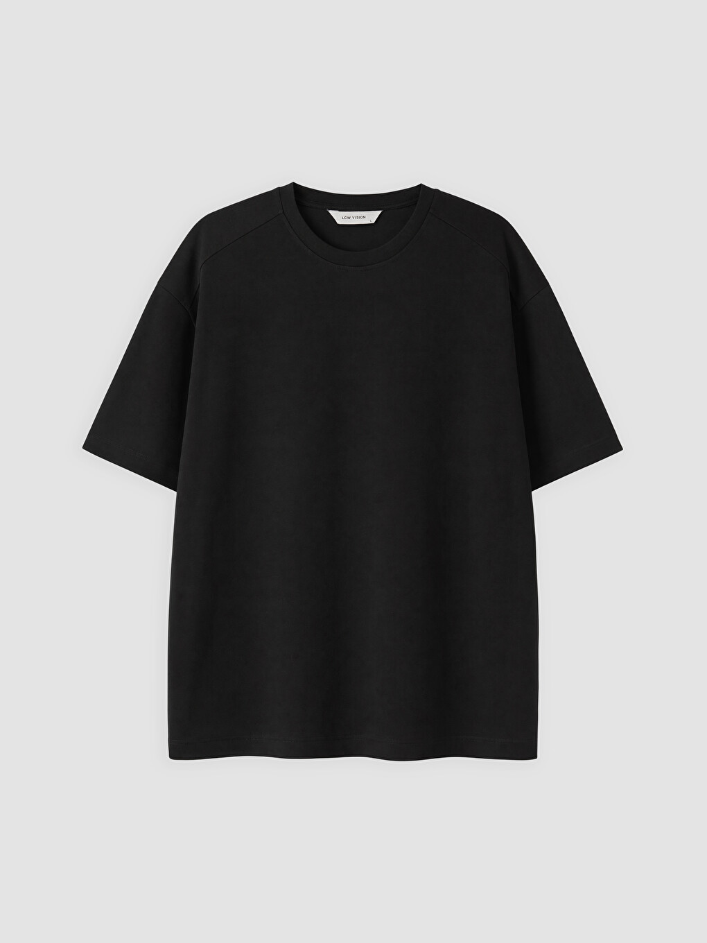 Siyah Pamuklu Oversize Fit Erkek Tişört