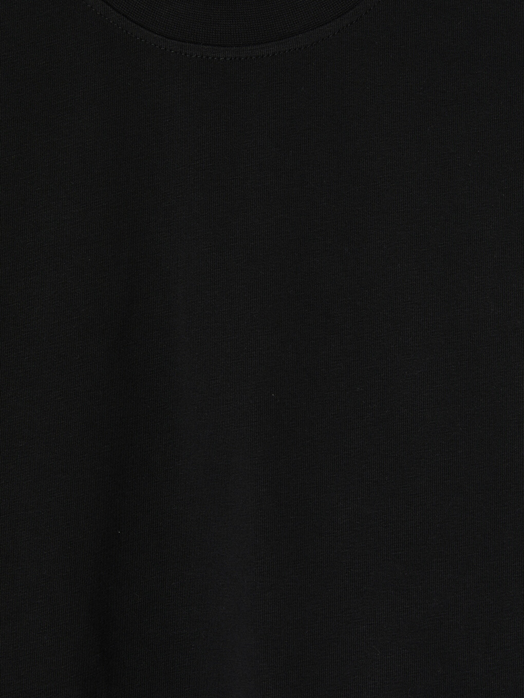 Siyah Pamuklu Oversize Fit Erkek Tişört-2