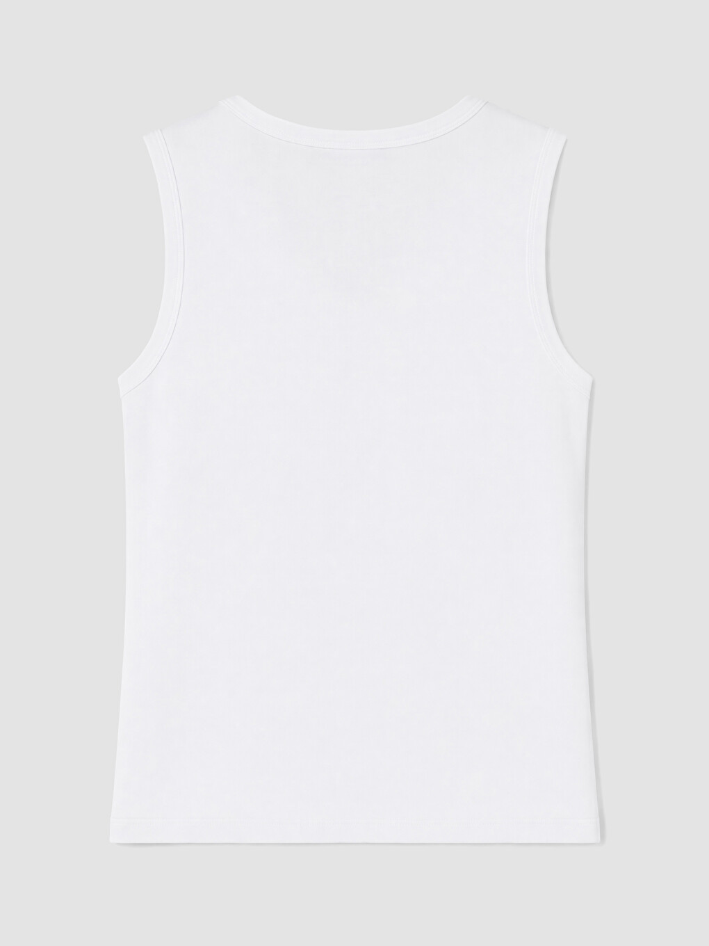 Woman White Tank Top-2