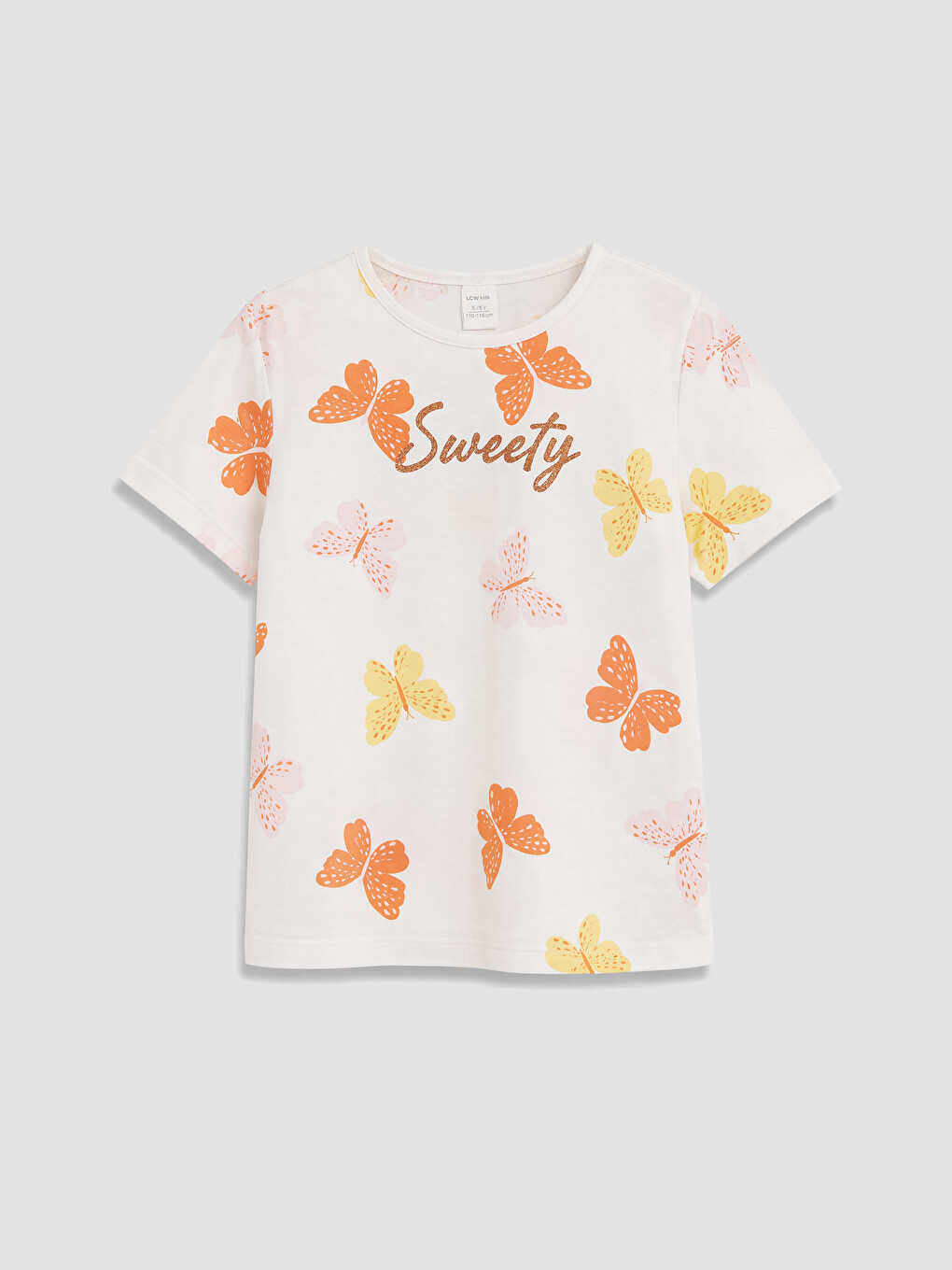 Butterfly Printed Girls' Set-2