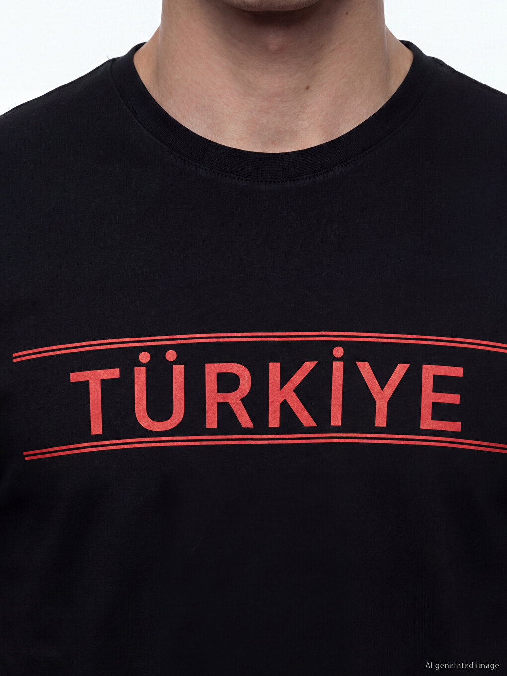 Crew Neck Turkey Printed Men's T-shirt-2