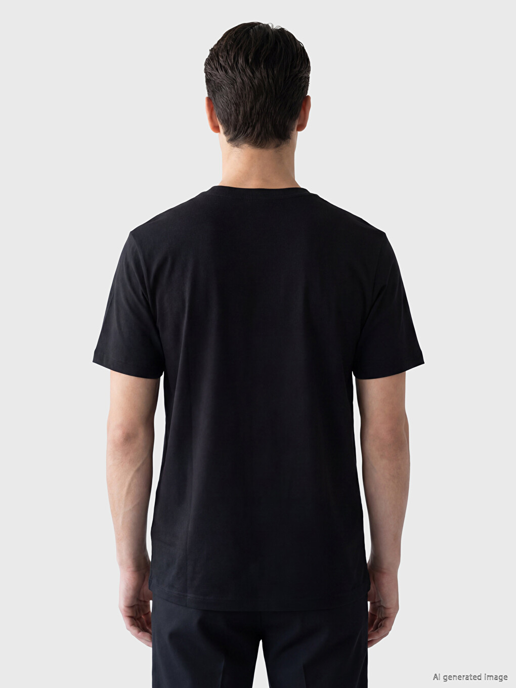 Crew Neck Turkey Printed Men's T-shirt-3