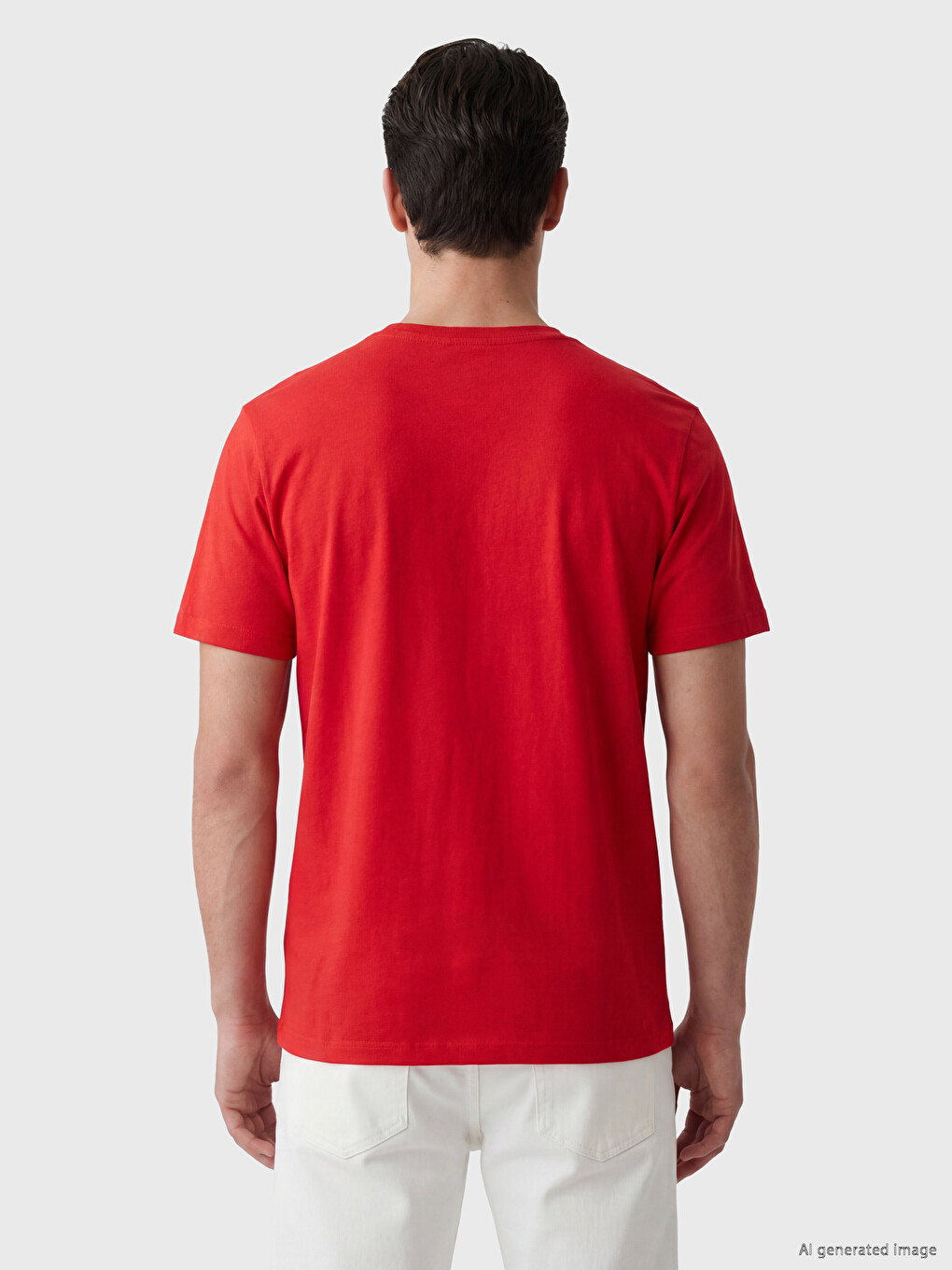 Crew Neck Turkey Printed Men's T-shirt-3