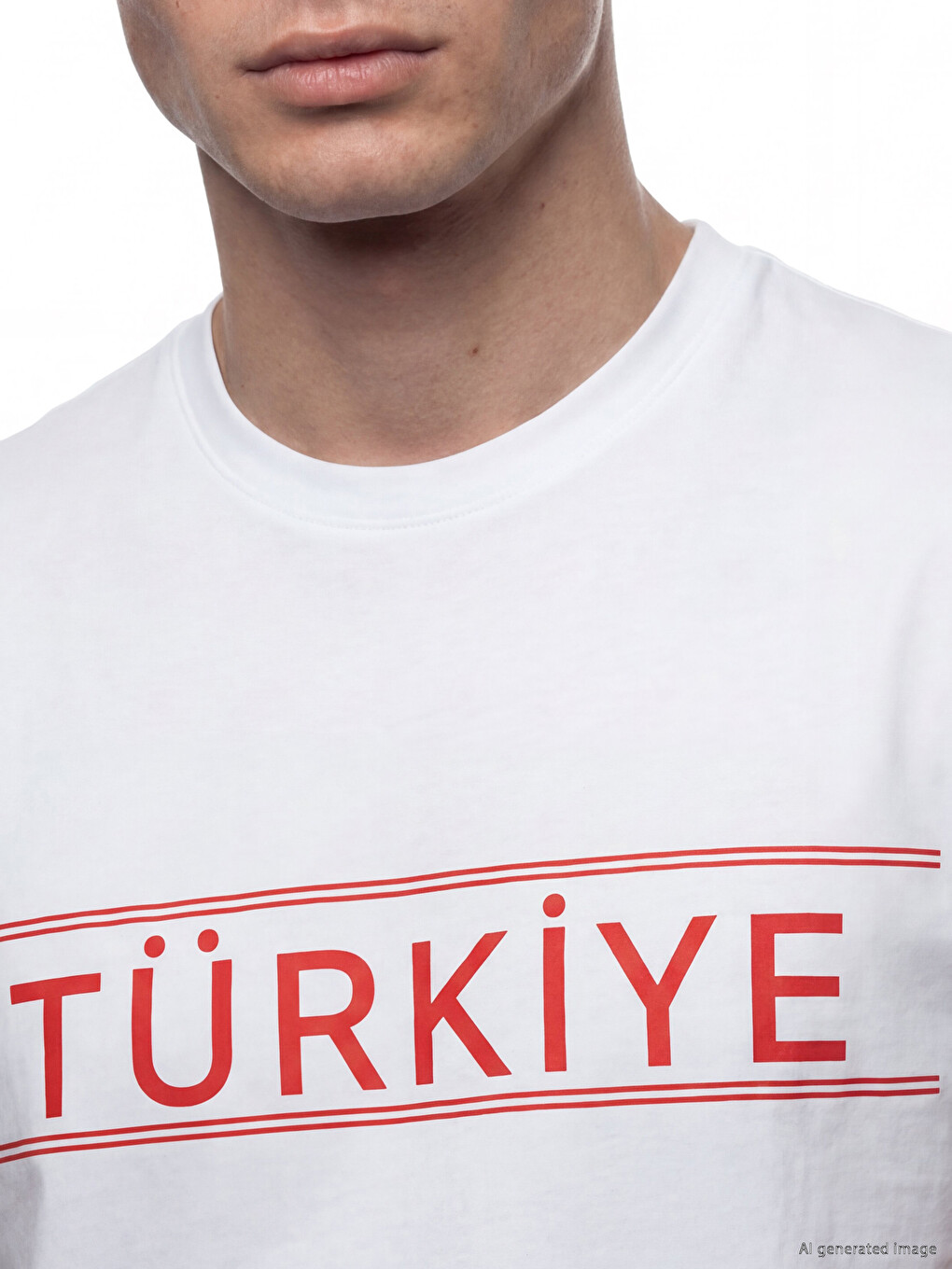 Crew Neck Turkey Printed Men's T-shirt-2