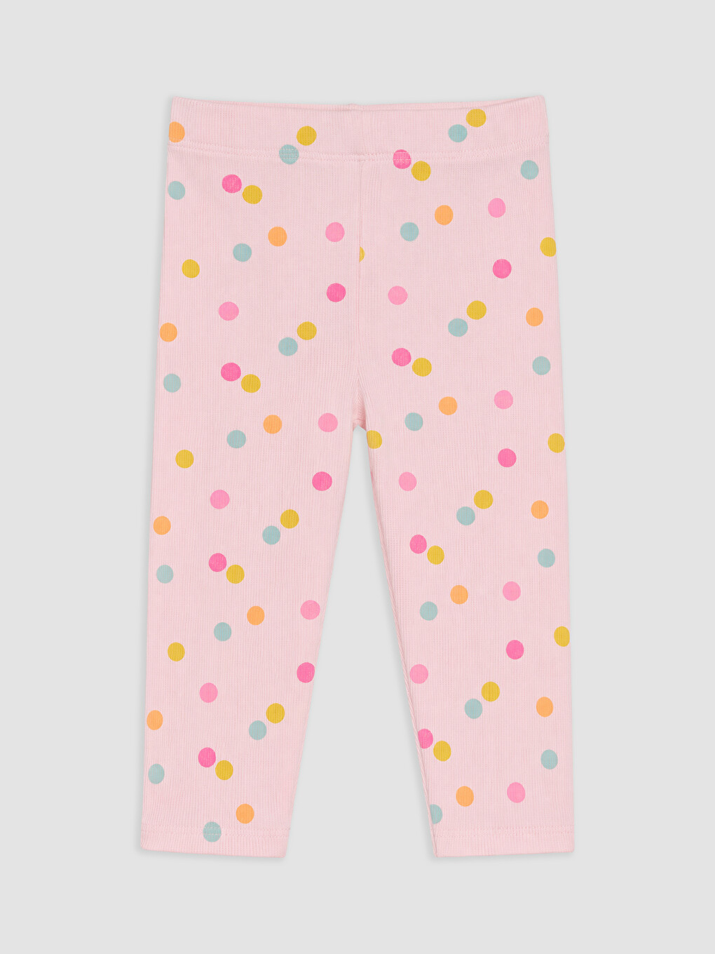 Elastic Waist Polka Dot Girls' Leggings