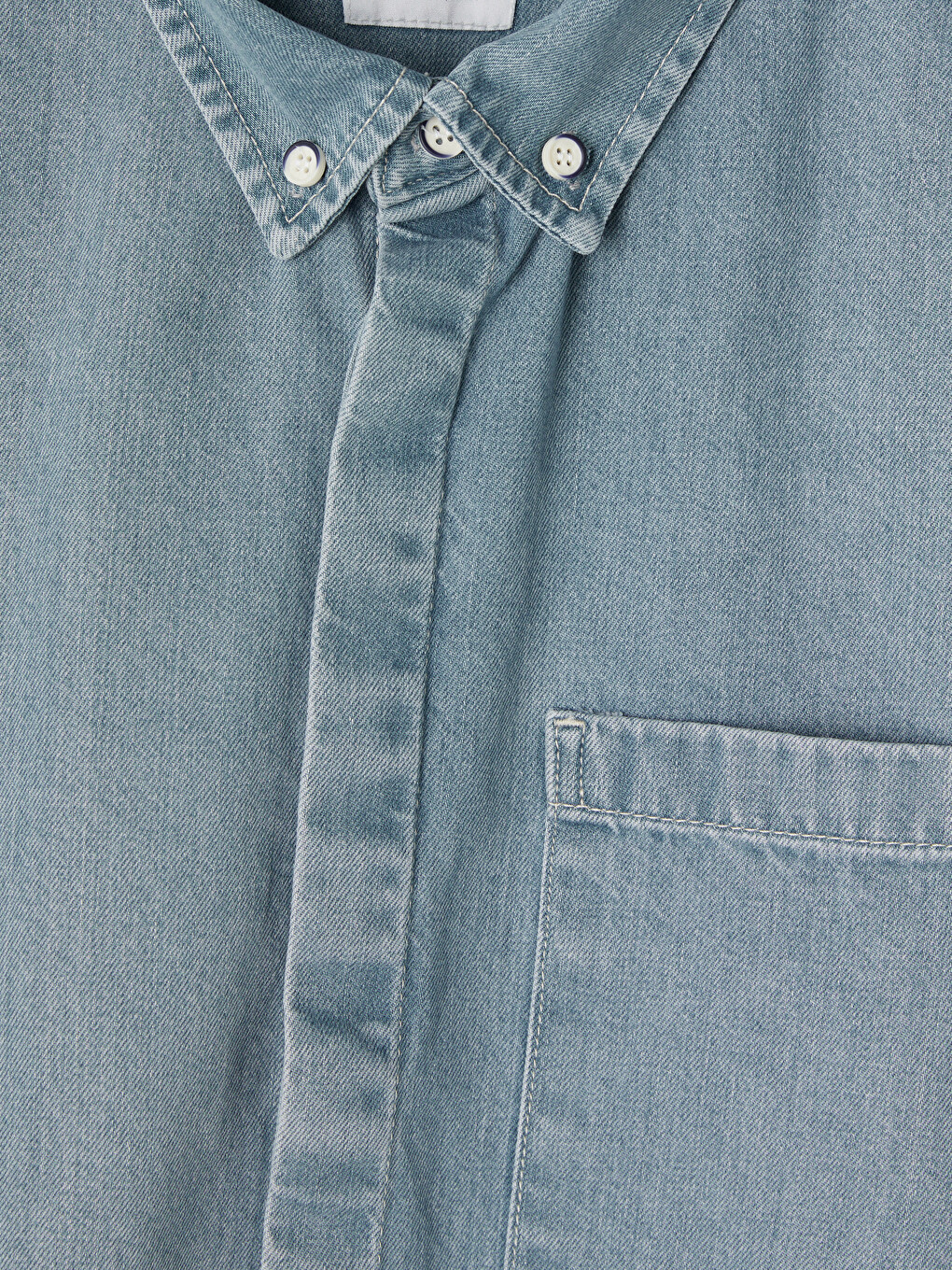 Mavi Regular Fit Erkek Jean Gömlek-5