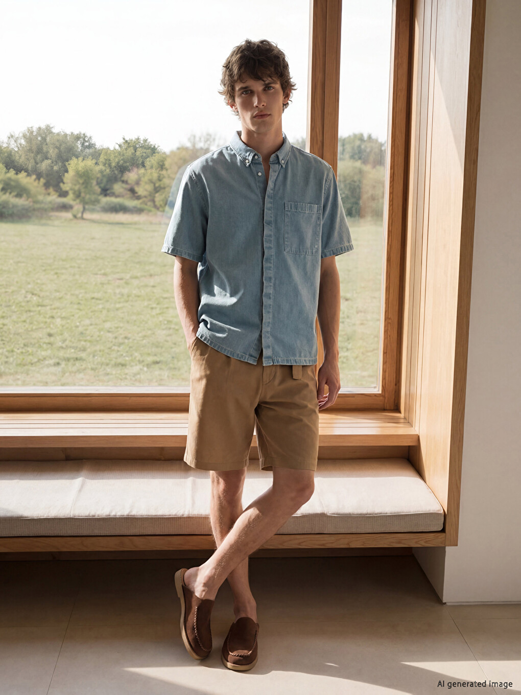 Mavi Regular Fit Erkek Jean Gömlek-1