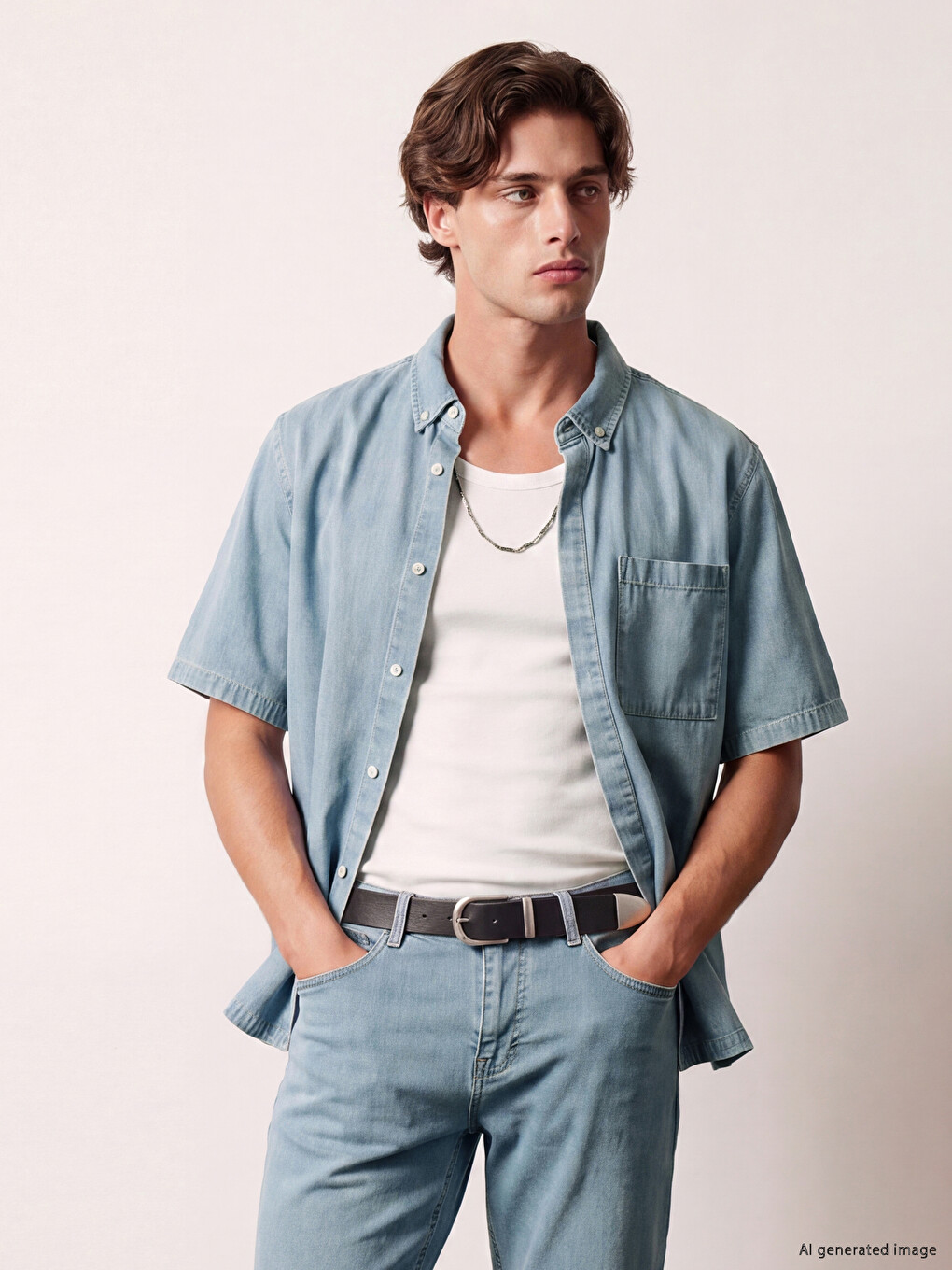 Mavi Regular Fit Erkek Jean Gömlek