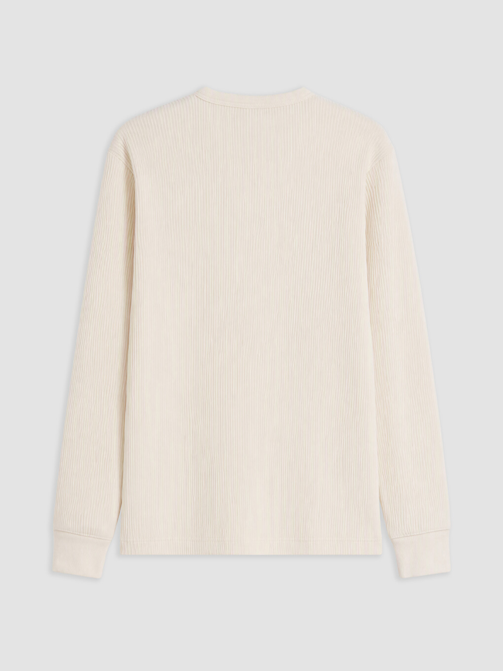 Gri Henley Yaka Erkek Tişört-1